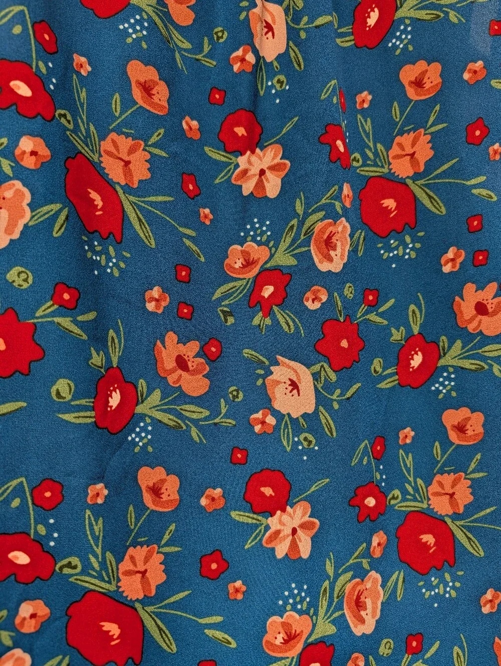 Maurices Size L Multicolor Floral Sleeveless V-Neck Blouse Top Poly NWT - Picture 5 of 7